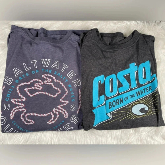 Bundle‎ of 2 Mens Summer Short Sleeve T-Shirts - Picture 1 of 3